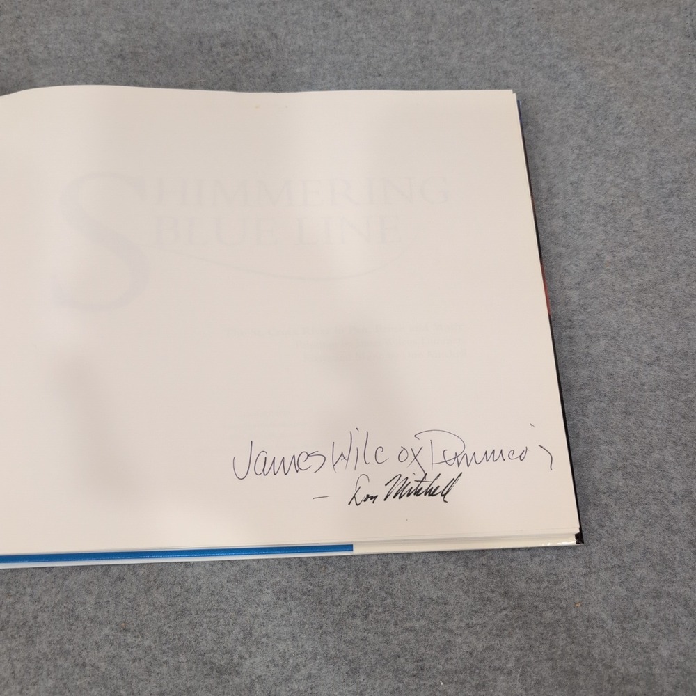 Shimmering Blue Line Signed James Wilcox Dimmers Don Mitchell St Croix River Art - Picture 3 of 7